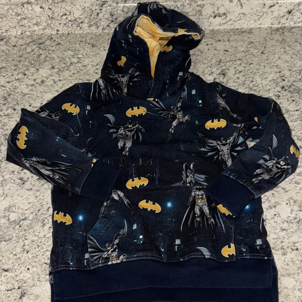 Bums & Roses Bamboo Batman sweat suit set -4T